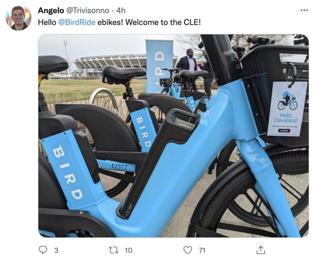 Shared Bird Bikes Launch in Cleveland as E-Bike Demand Soars